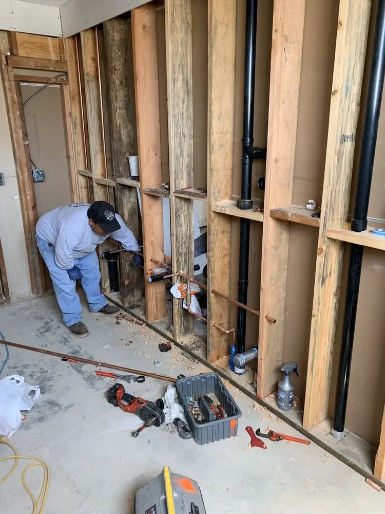 Commercial rough-in plumbing for Gas Line Repair in Spring Ridge